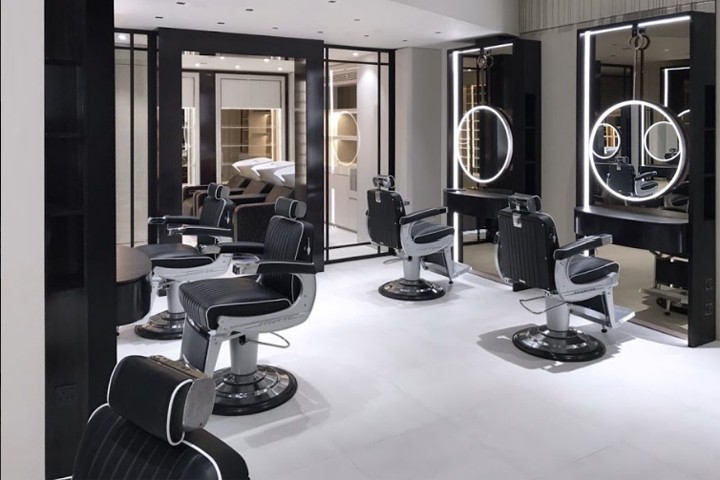طراحی دکوراسیون آرایشگاه مردانه